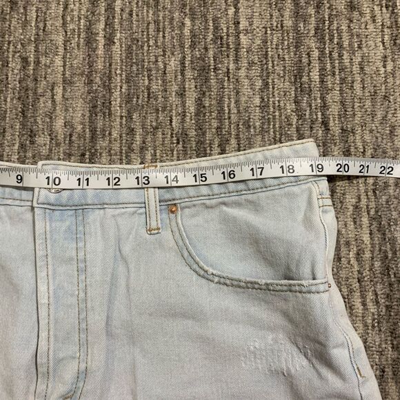 Wild Fable 16 Button Fly Super High Rise Cut Off Denim Short Shorts Blue NWT - Picture 5 of 9